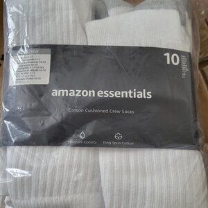 Men's Cotton Crew Socks - Pack of 10 - ** NEW  **